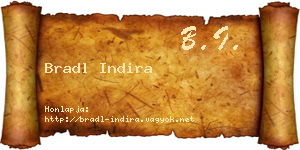 Bradl Indira névjegykártya
